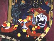 stilleben med krukor och frukt Henri Matisse